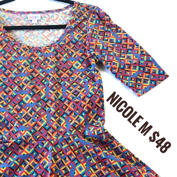 M Lularoe Nicole Dress - Picture 1 of 1